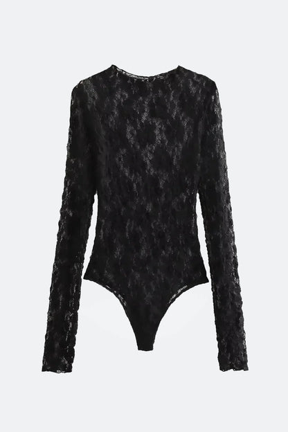 Midnight Lace Bodysuit - Vencci
