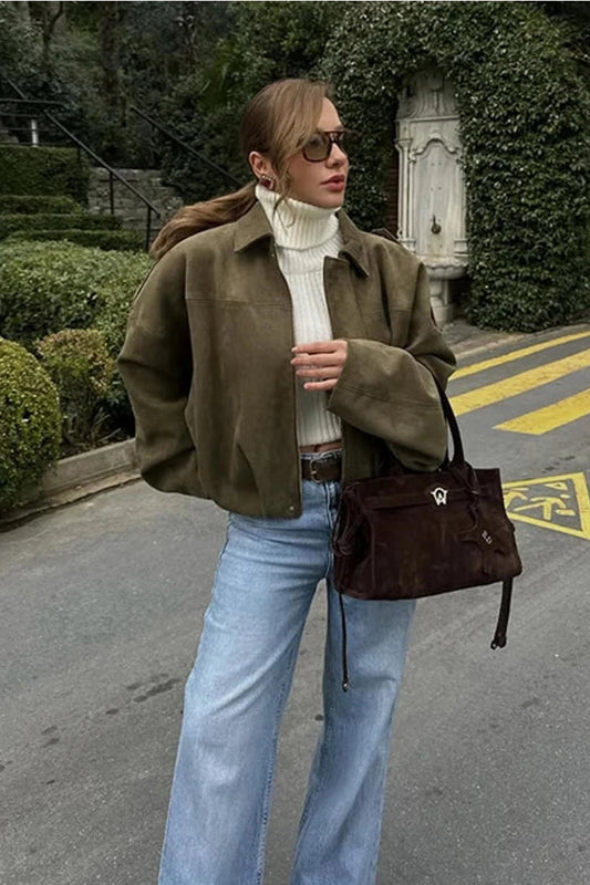 Elysian Suede Jacket - Vencci